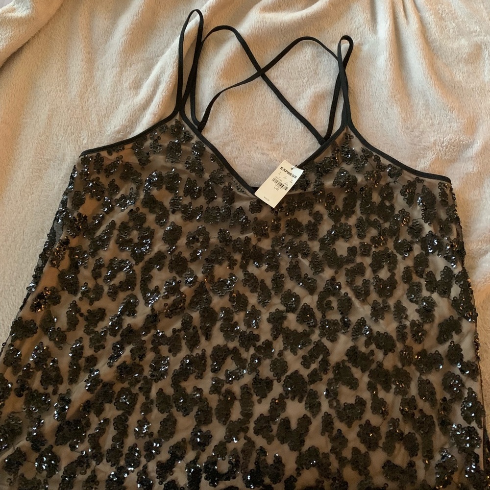 Sequin tank top